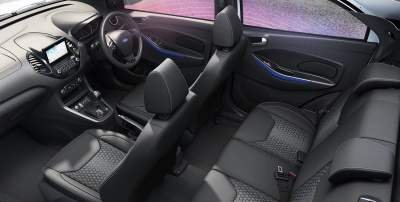 Figo top model titanium blu interior features images